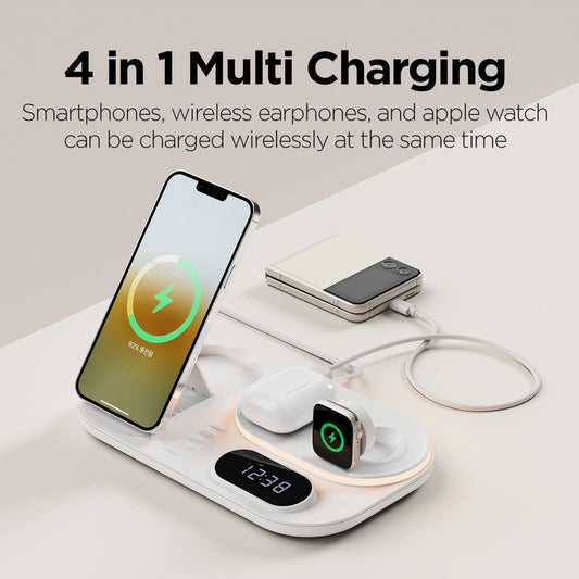 4-in-1 Wireless Charging Dock | قاعدة شحن لاسلكية 4 في 1