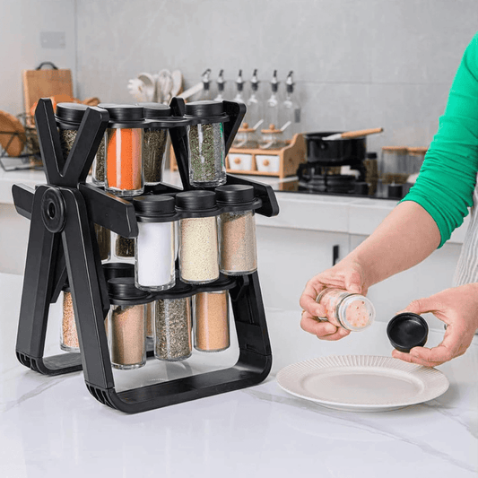 18 Jar Rotating Spice Rack | رف توابل دوّار بسعة 18 برطمان